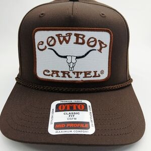OTTO Brown Cowboy Cartel Patch Trucker Cap